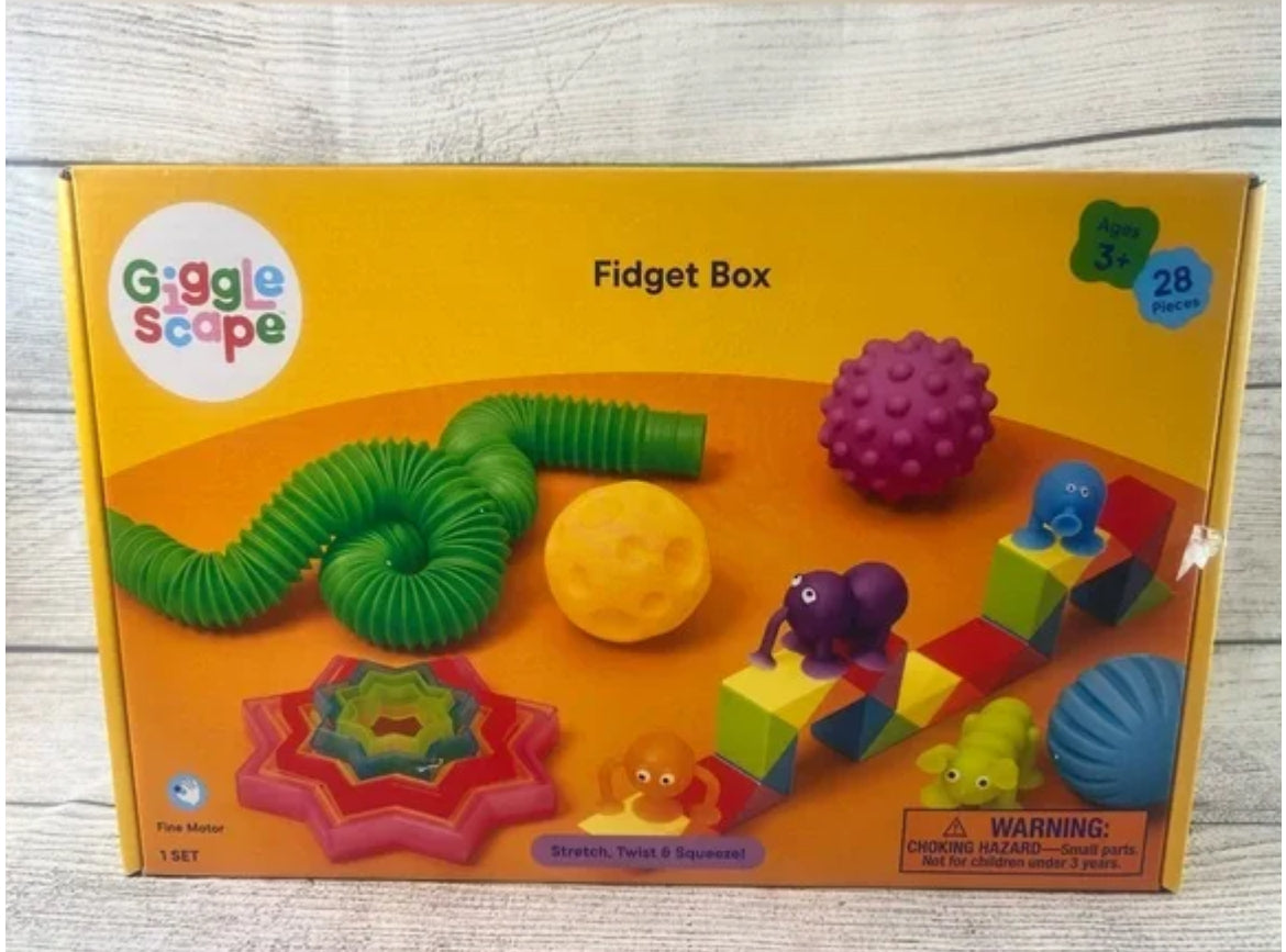 Fidget Box Gigglescape Multicolored Fidget Spinners