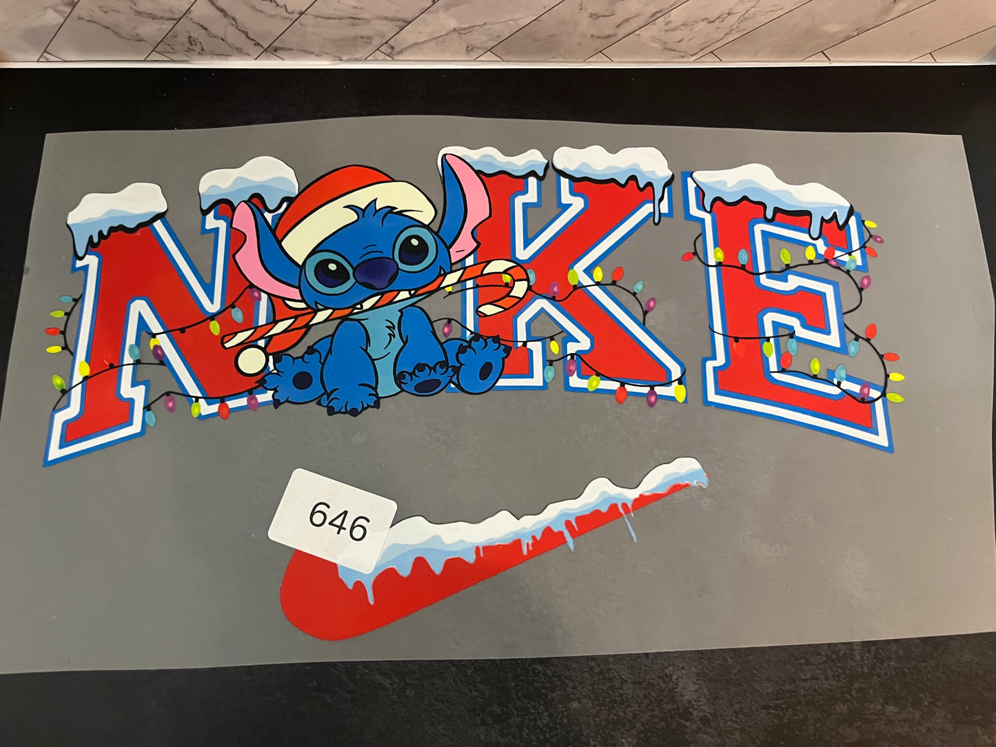 Custom Disney Stitch Christmas Nike shirt top