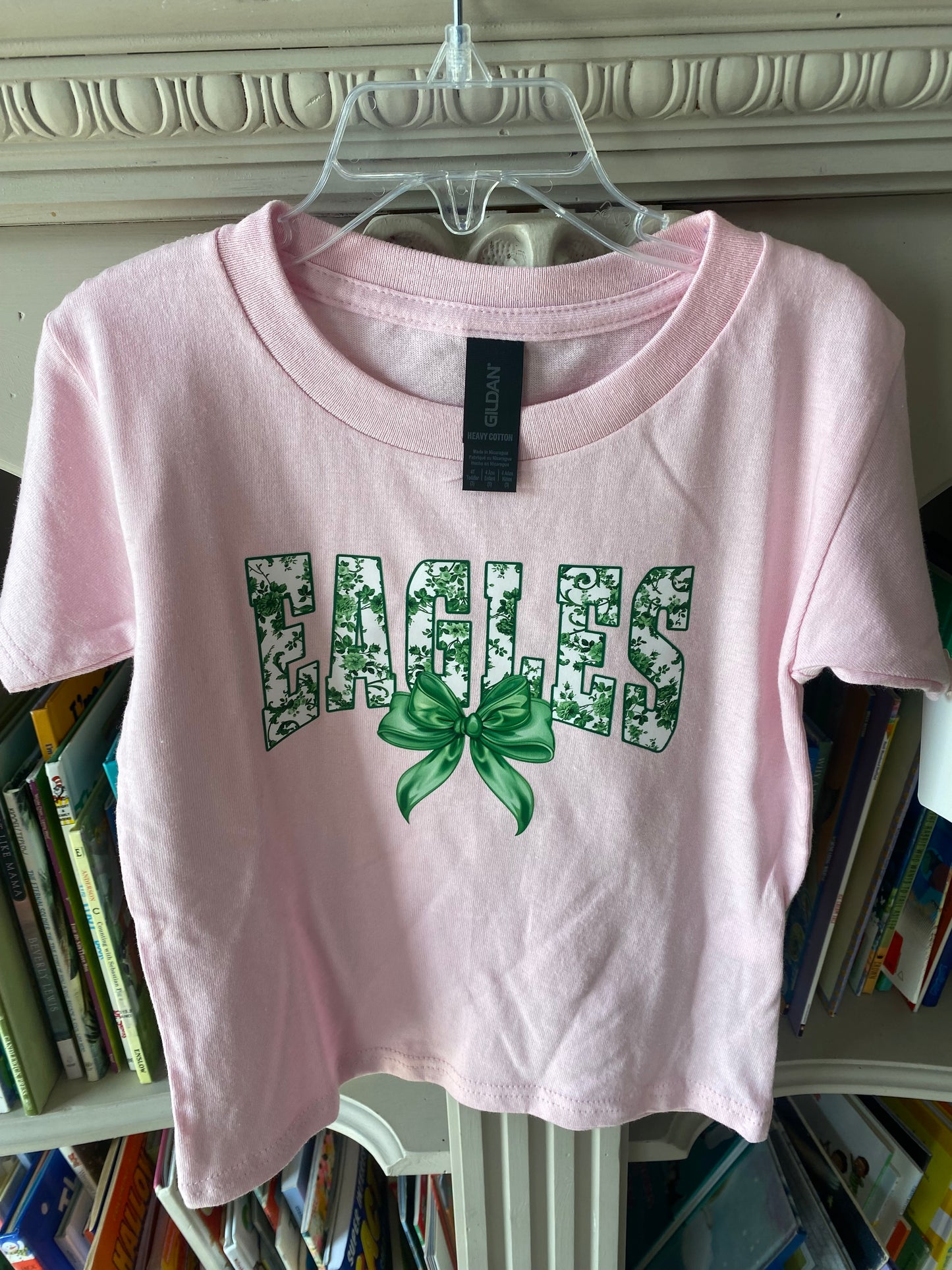 Philadelphia Eagles Pink Girls Bow floral shirt