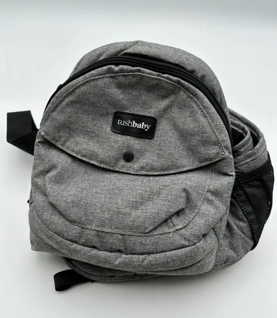 Tushbaby Hip Seat Baby Carrier Gray Support Carry Position Comfort