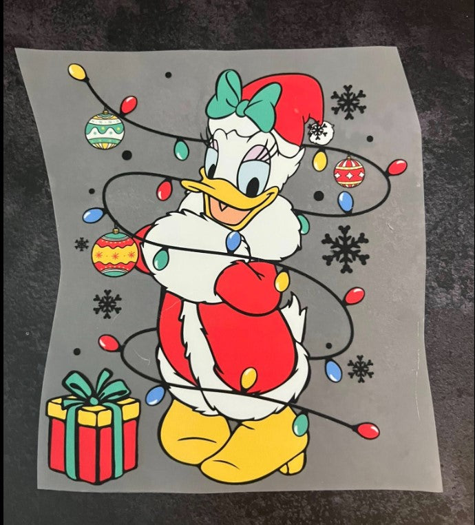 Custom made Disney Daisy Duck Holiday Christmas shirt top