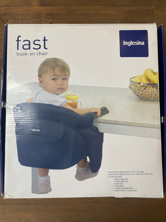 Inglesina Fast Table Chair, Navy - High Chair for Babies & Toddlers 6-36 Months