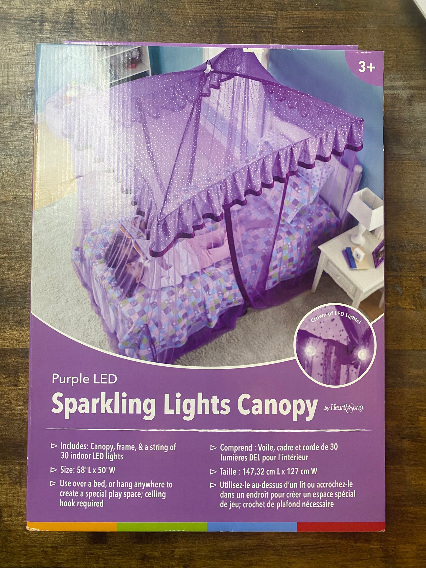 NWT Sparkling Lights Light-Up Canopy