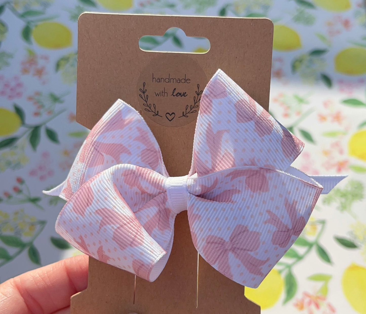 Handmade Pink Bow  ￼