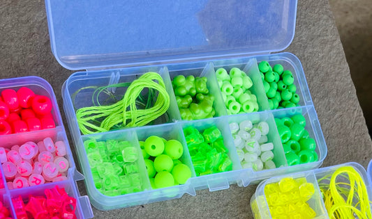 Handmade DIY Bead Box Green