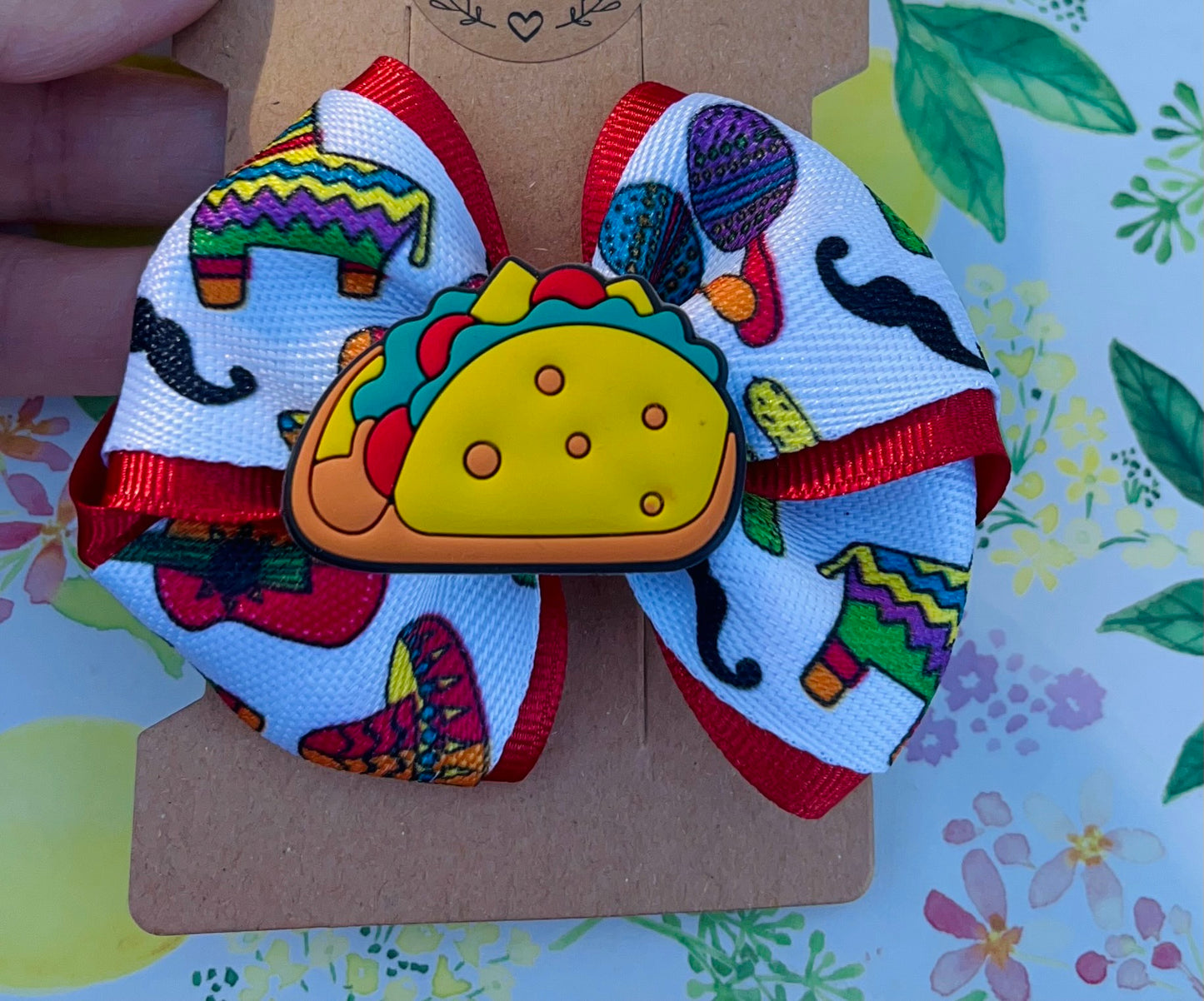 Handmade Taco Hairbow