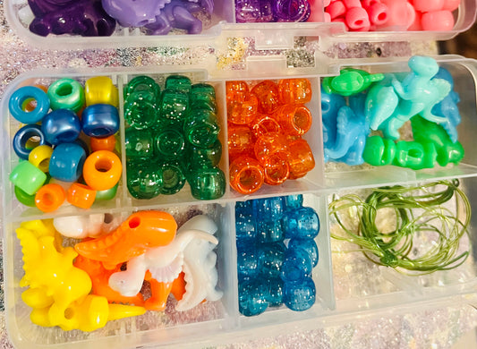 Handmade DIY Dino Bead Box