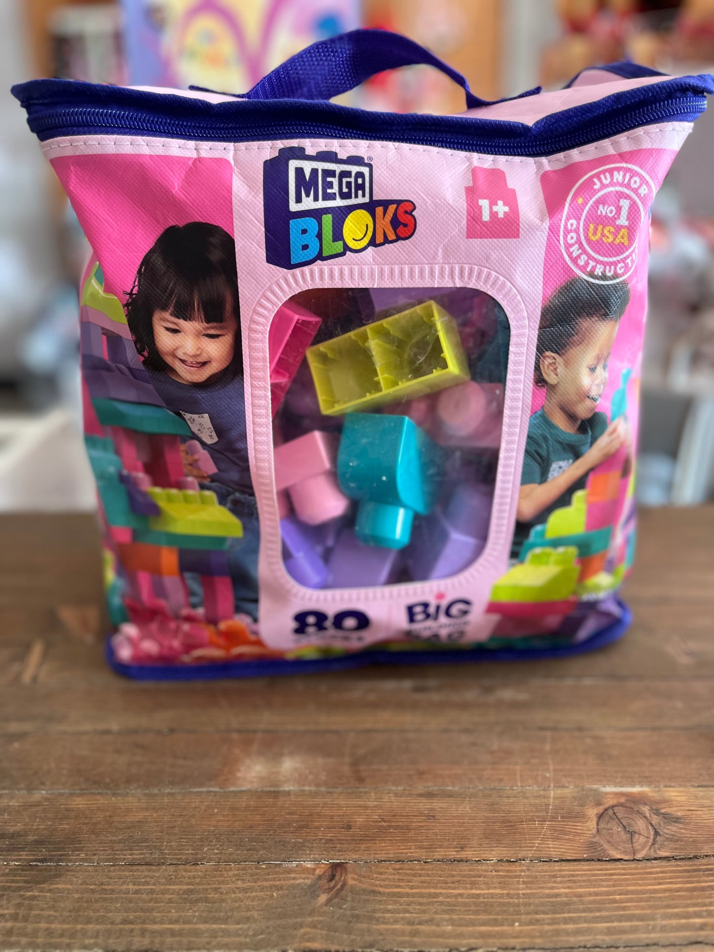 MEGA BLOKS First Builders Big Building Bag Pink