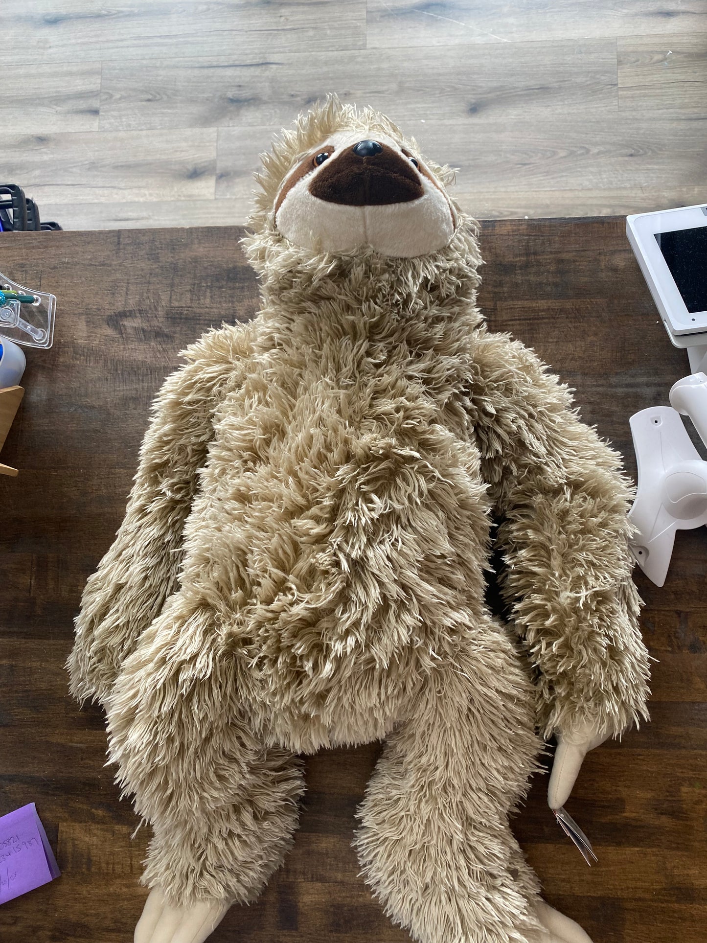 Wild Republic Cuddlekin Three Toed Sloth 12" Plush