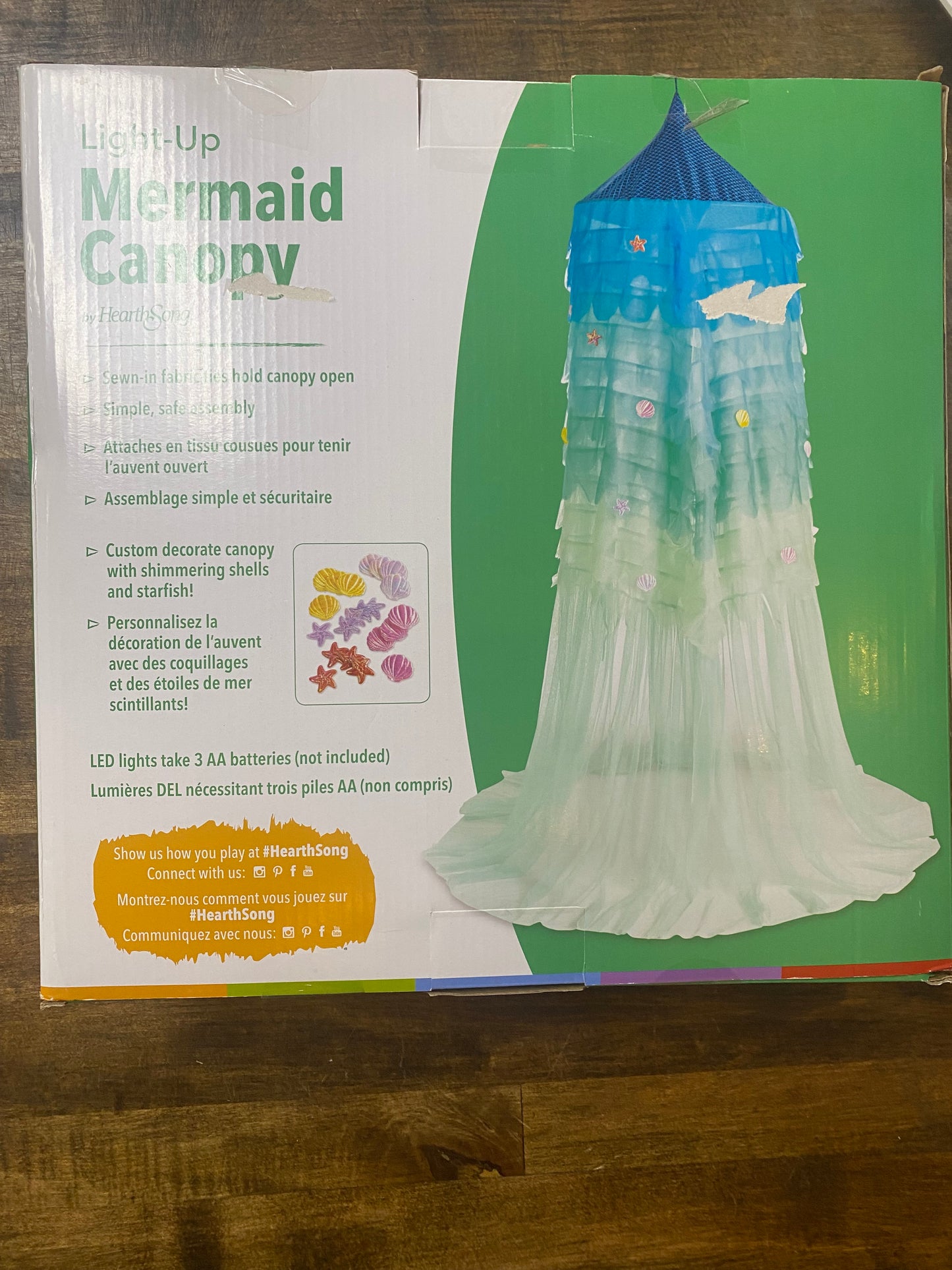 NWT Light Up Mermaid Canopy