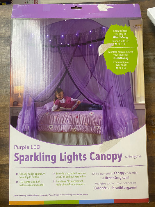 NWT Sparkling Lights Light-Up Canopy