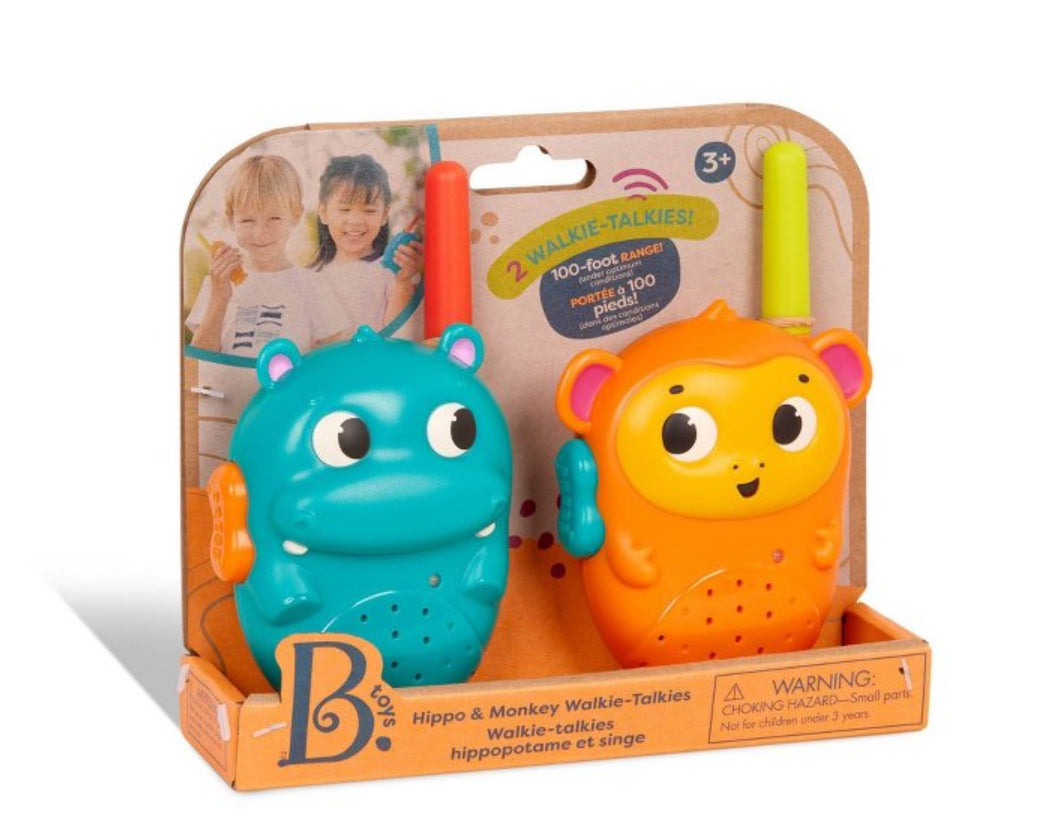 B-toys Hippo & Monkey Walkie Talkies