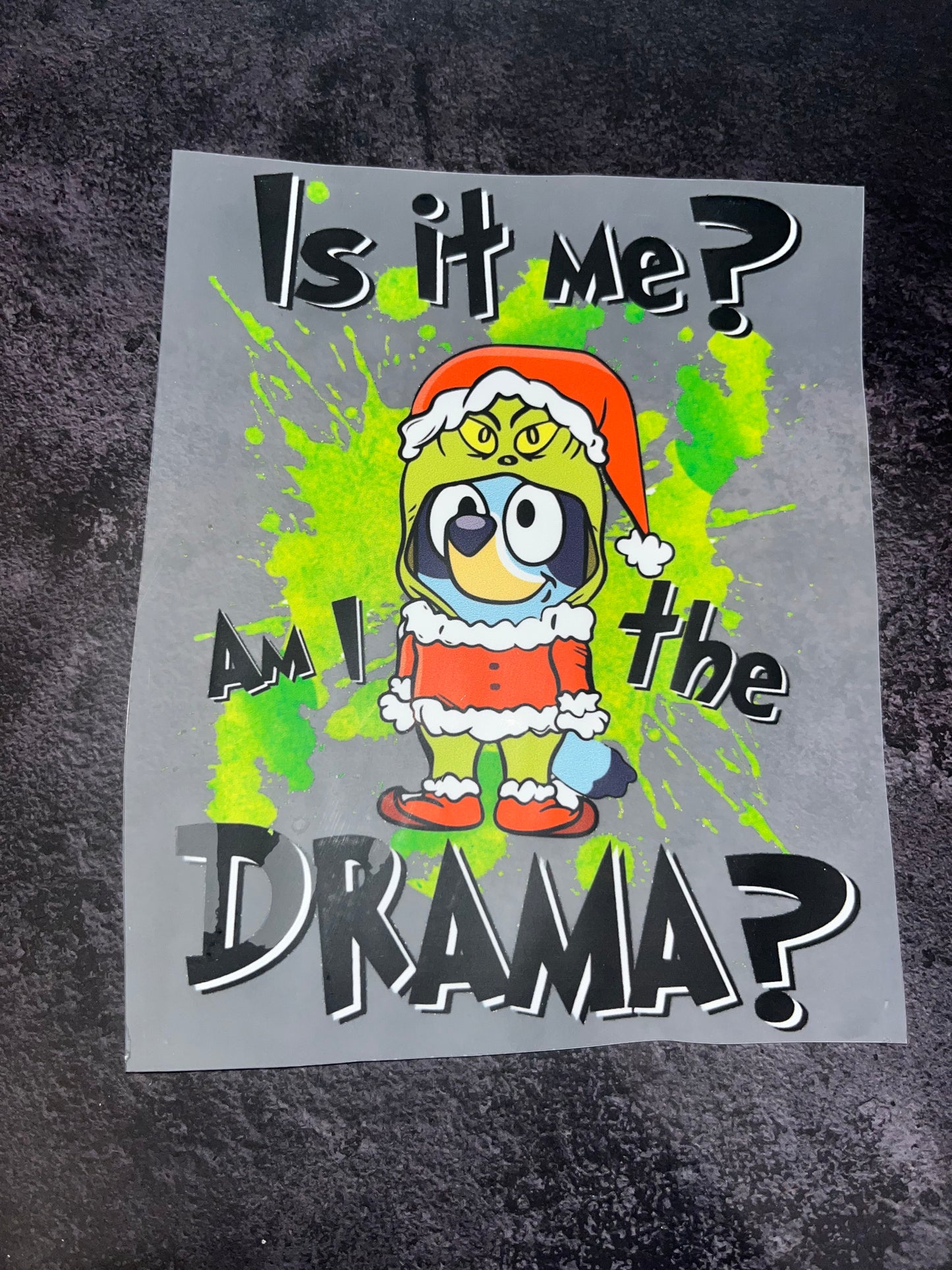 Bluey Grinch Christmas holiday custom shirt- all sizes available