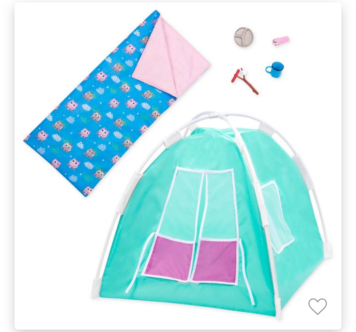 Our Generation Camping Accessory Set for 18" Dolls - Happy Camper