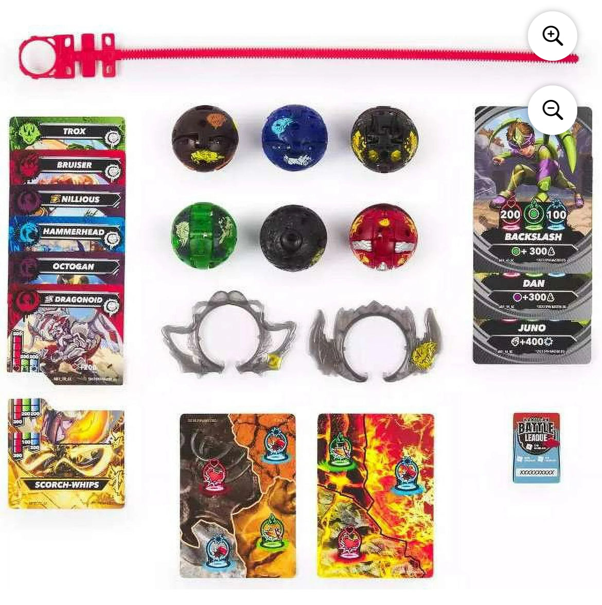 Bakugan Street Brawl Clash Pack 6-Pack Action Figure Set