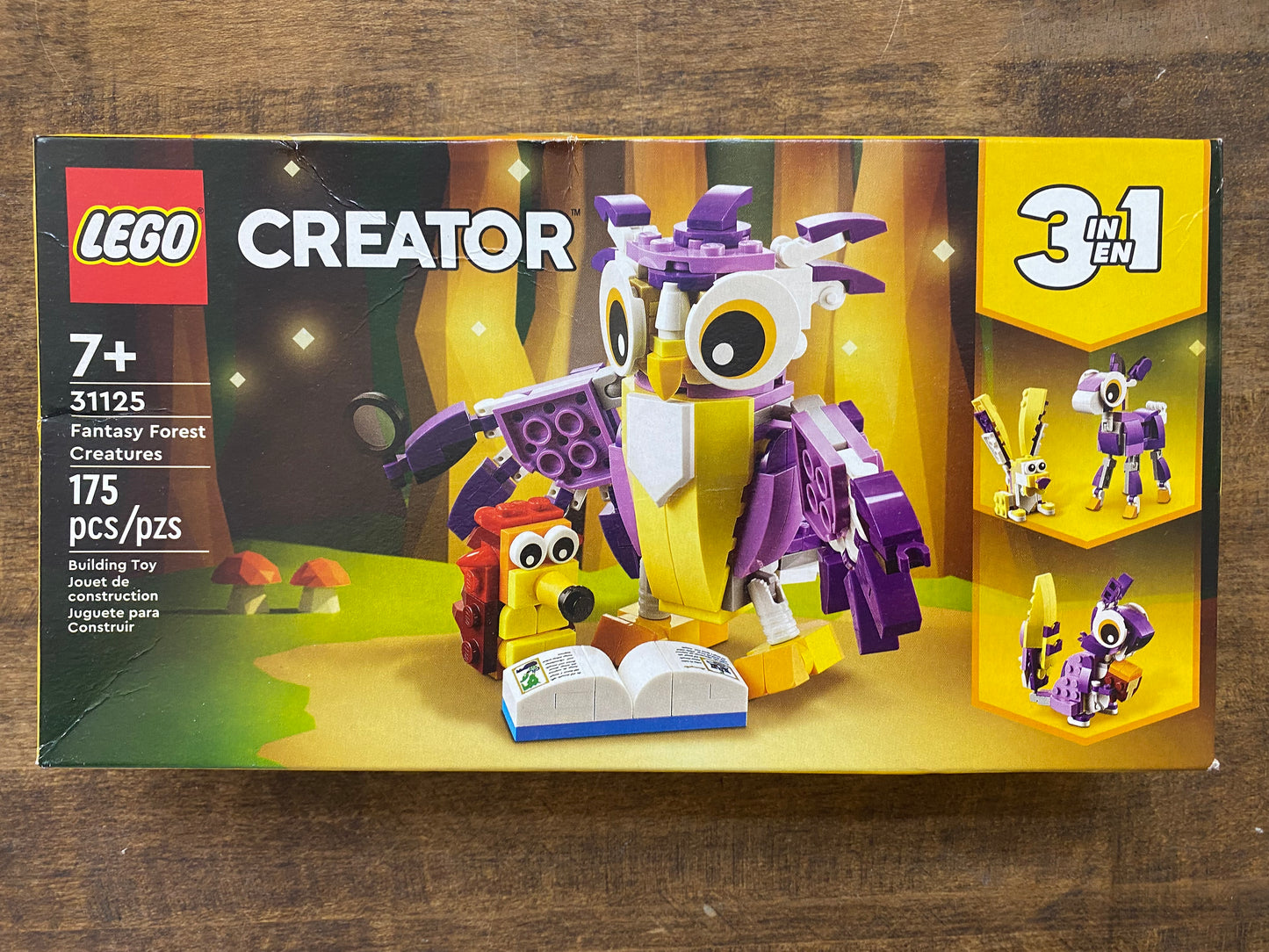 LEGO Creator 3 in 1 Fantasy Forest Creatures Animal Toys 31125