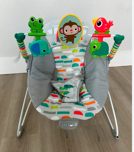 Bright Starts Playful Paradise Vibrating Baby Bouncer