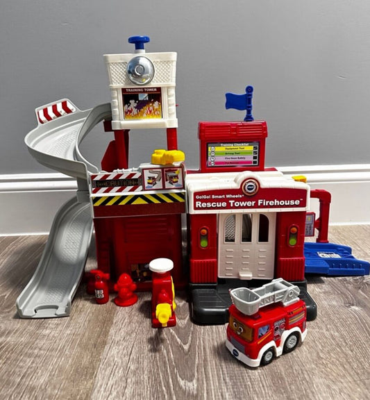 VTech Go! Go! Smart Wheels Rescue Tower Firehouse