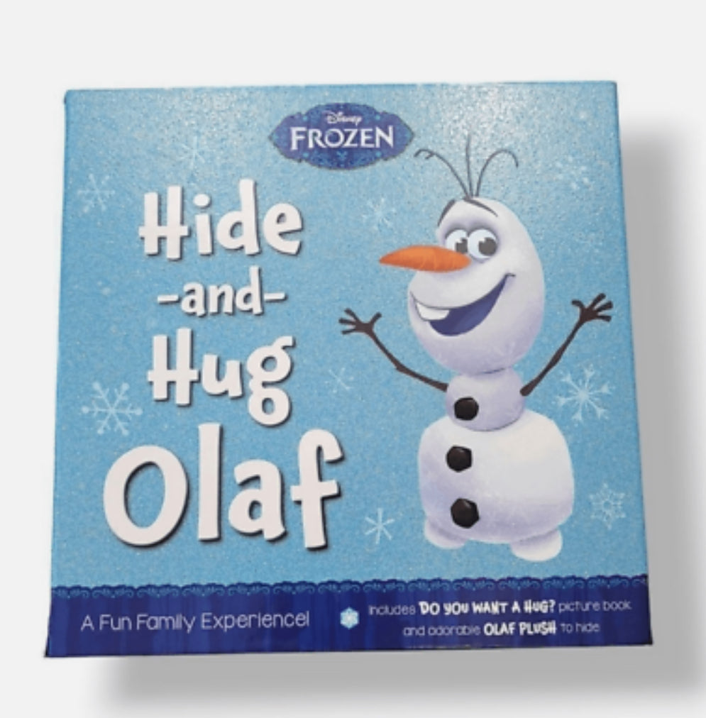 NEW Disney Frozen Hide-and-Hug Olaf: A Fun Family Experience! Book & Plush Olaf