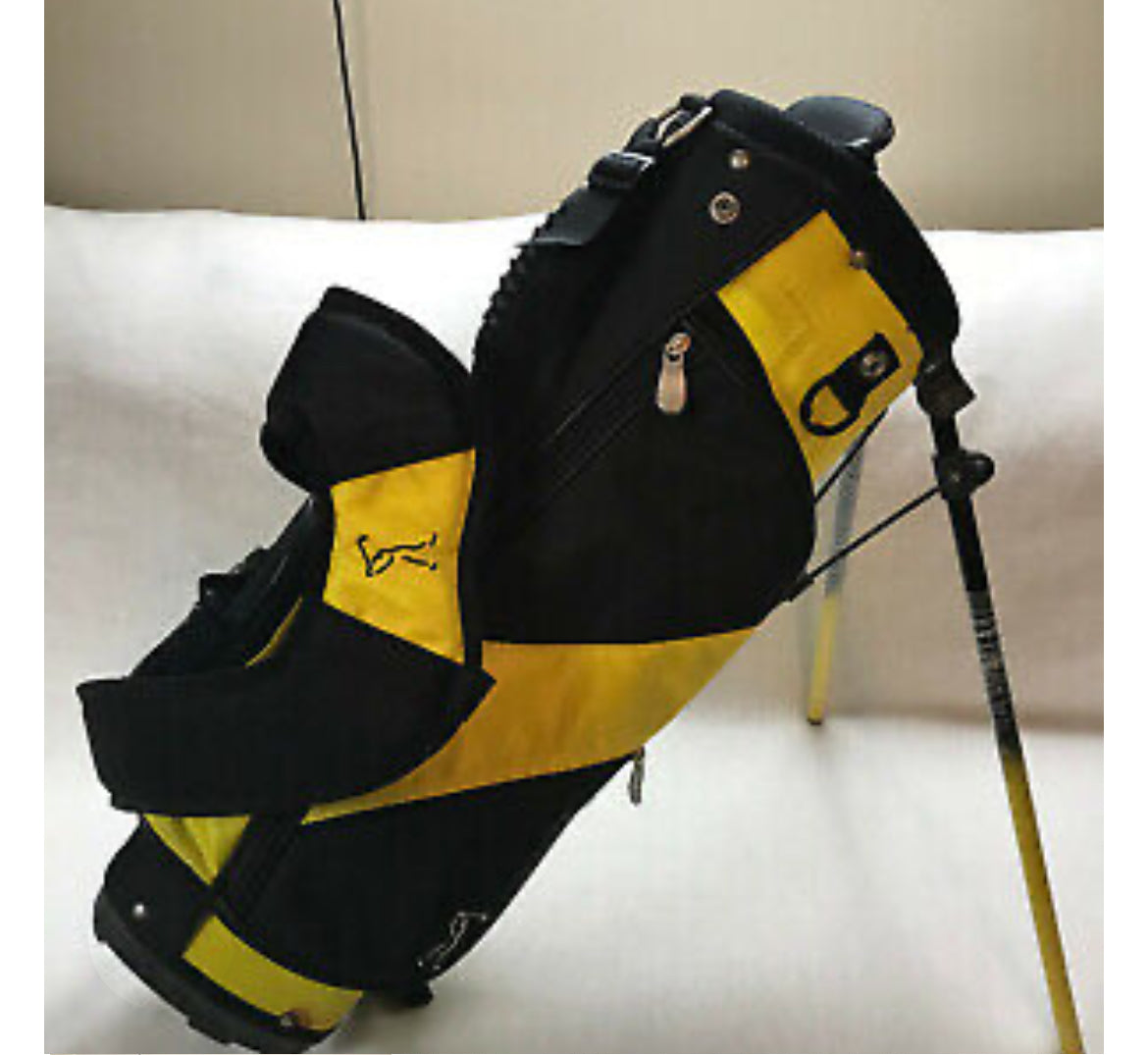 Tour X Junior Youth Stand Golf Bag Yellow & Black 26" Tall