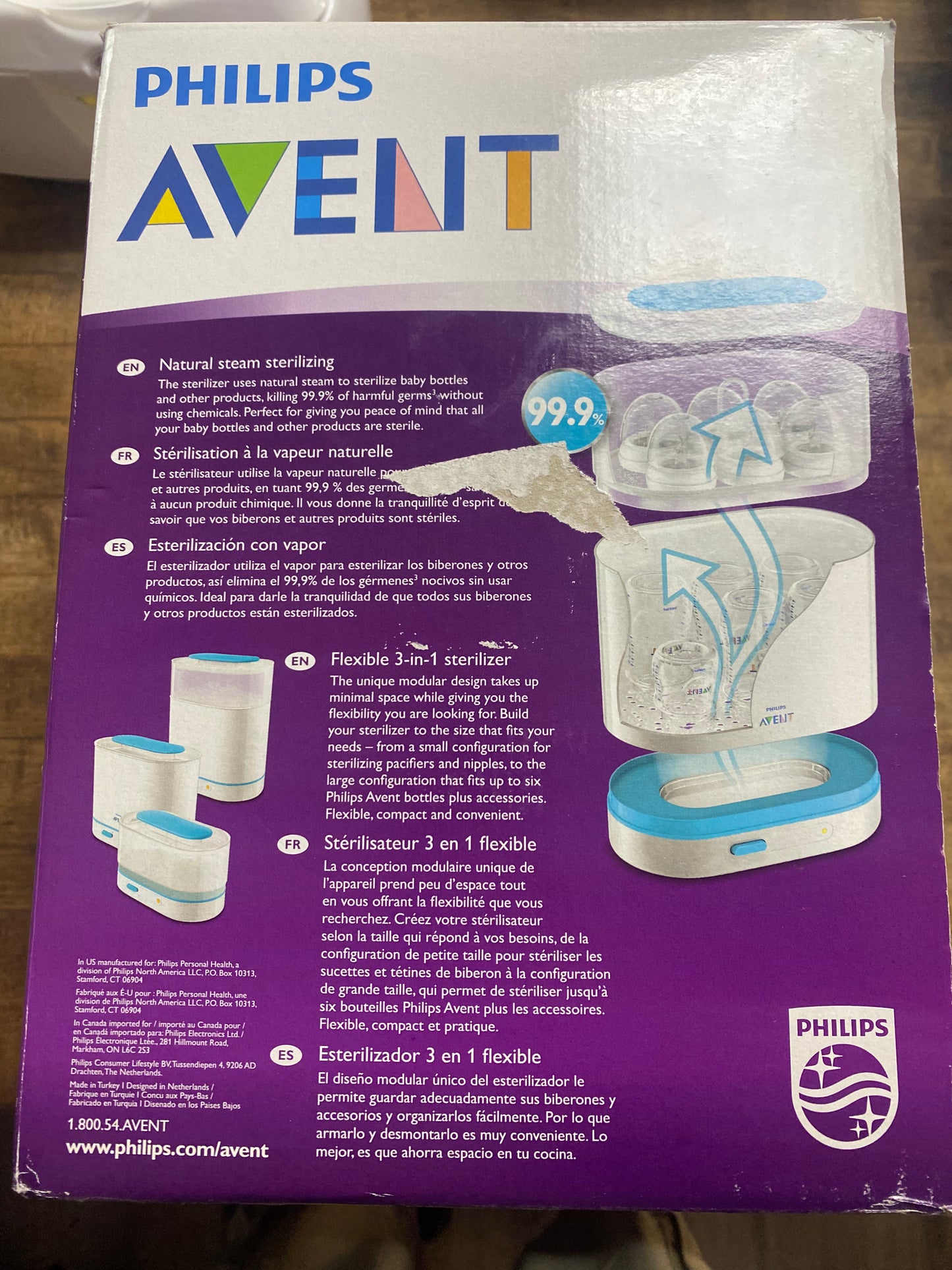 Philips Avent 3-in-1 Electric Steam Sterilizer