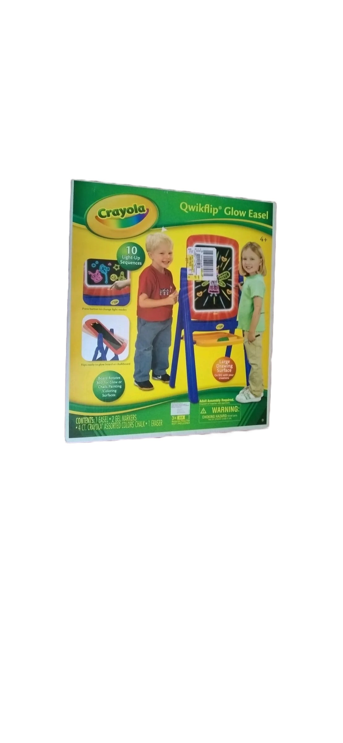 Crayola Qwikflip 2-Sided Easel, with Chalkboard, Magnetic Dry-Erase Board