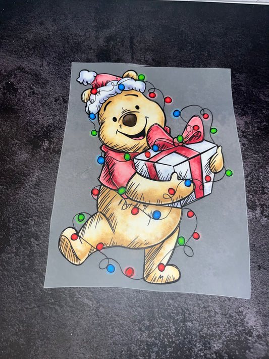 Winnie the Pooh Christmas custom made shirt top- all sizes available