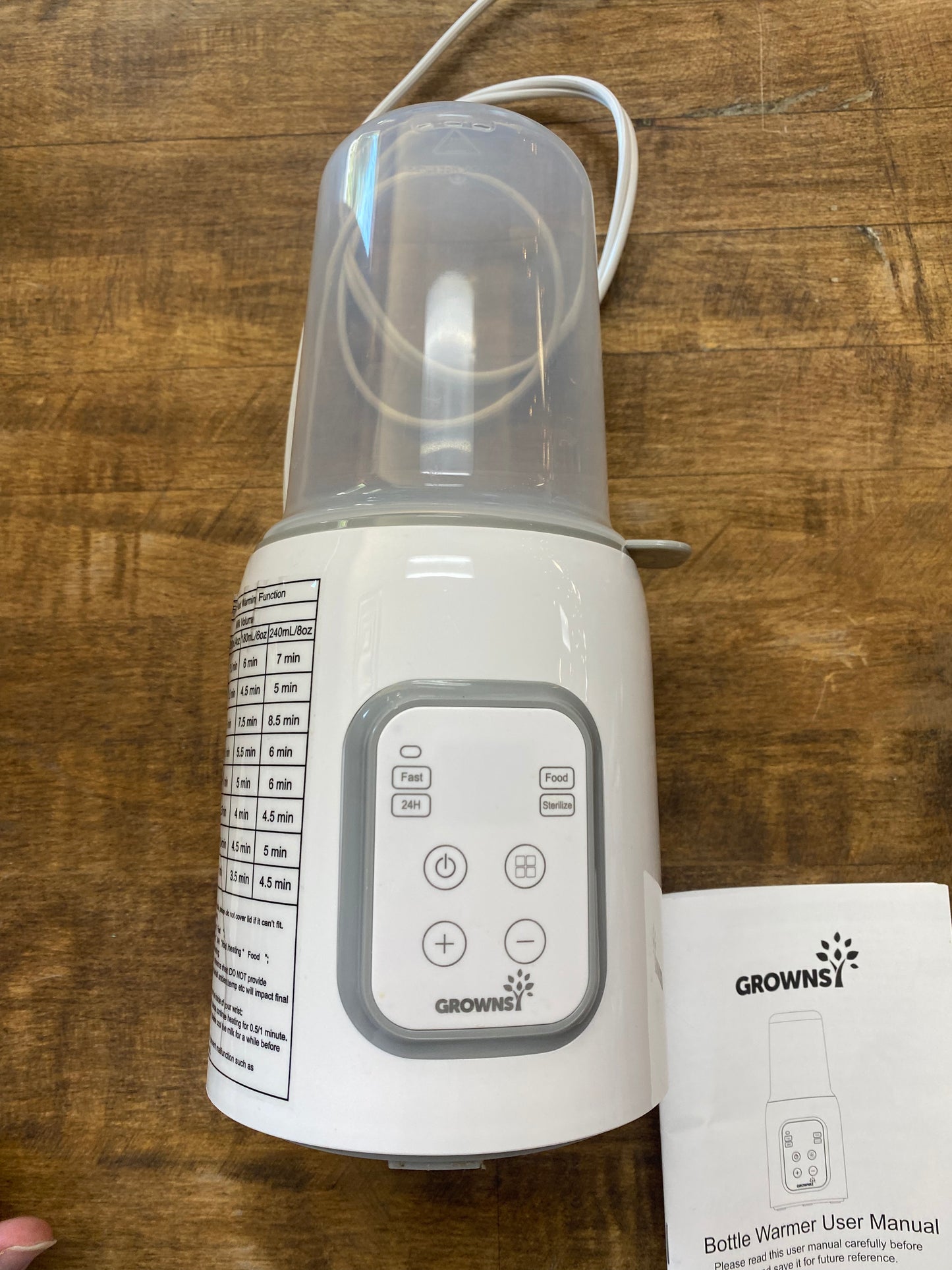 Grownsy Portable Bottle Warmer 5-In-1 Bottle Sterilizer