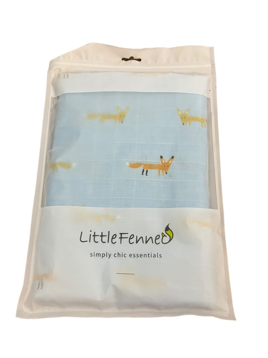 Little Fennec Muslin Blanket Fox