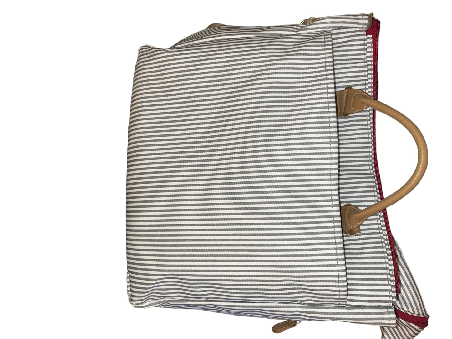 Skip Hop Diaper Bag: Iconic Duo Signature Function Forward Tote with Changing Pad & Stroller Attachement French Stripe