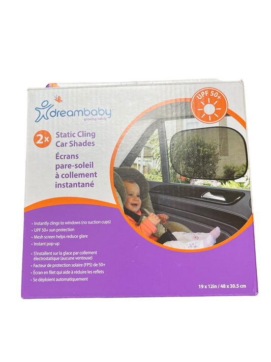 Dreambaby Pack of 2 Sun Shades UPF 50+ Static Cling/Instant Cling 19”x12”