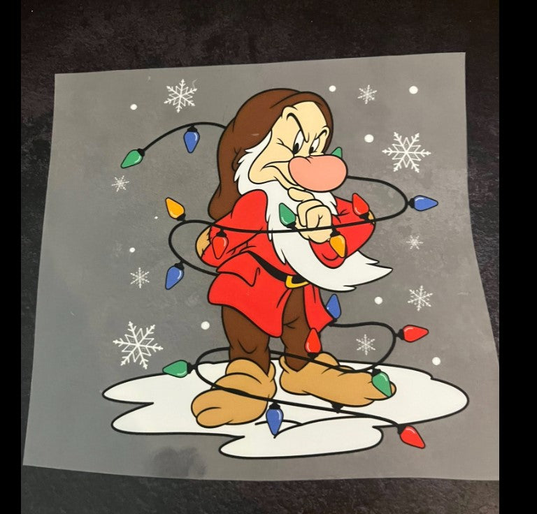 Custom made snow white 7 dwarves grumpy Shirt top christmas