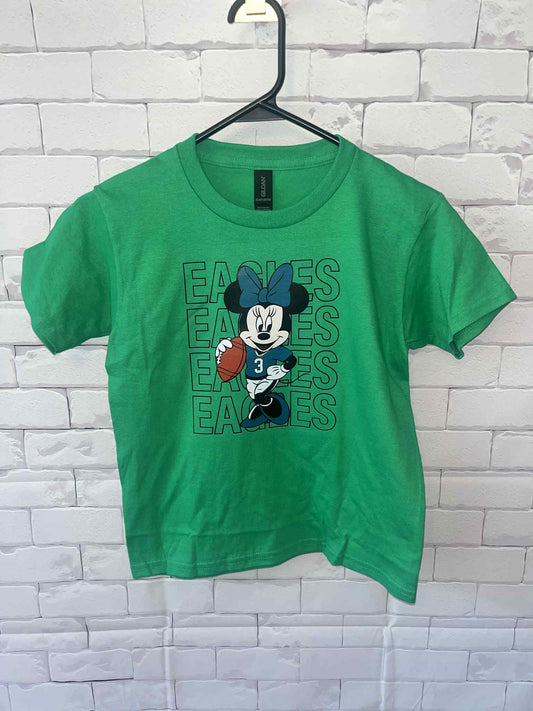 Philadelphia Eagles Minnie Mouse Custom Made T Shirt
