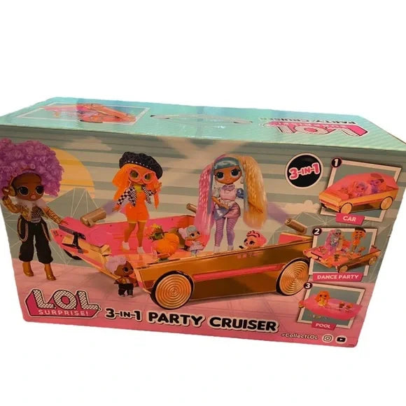 NWT LOL Surprise 3-in-1 Party Cruiser Car