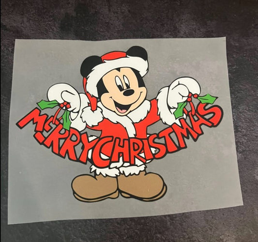 Custom made Disney Mickey Mouse Merry Christmas holiday shirt top