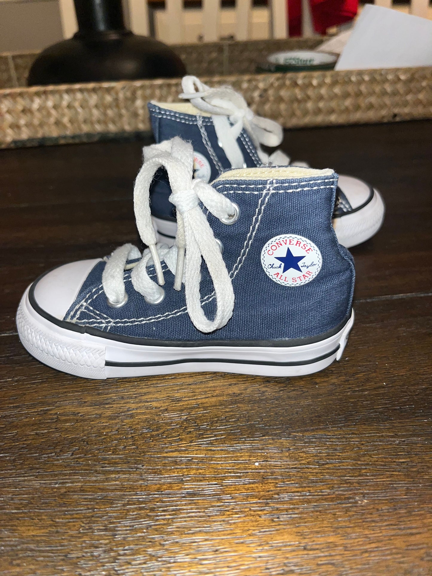 Converse Blue High Top Size 4 Shoe